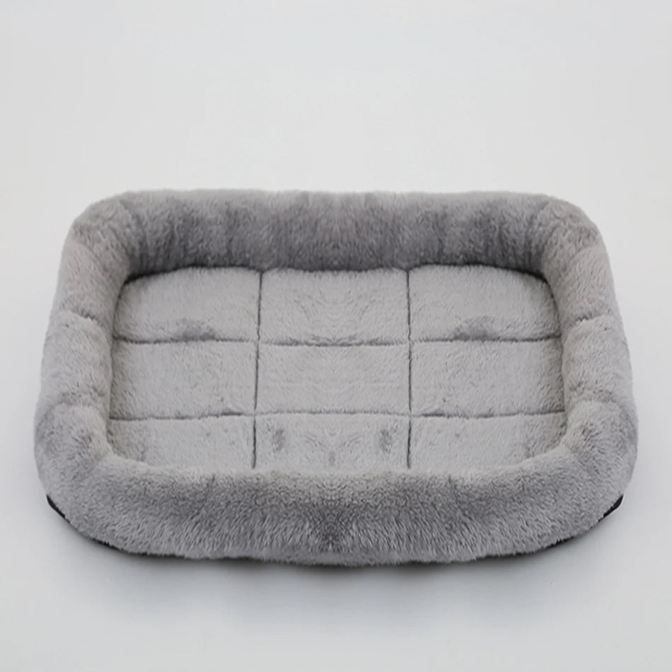 Soft Plush Square Pet Bed – Cozy Cushion for Cats & Dogs