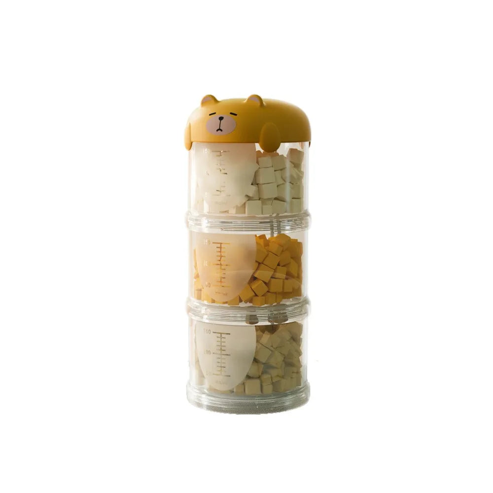 Cute Multi-Layer Pet Food Storage Box – Sealed & Moisture-Proof
