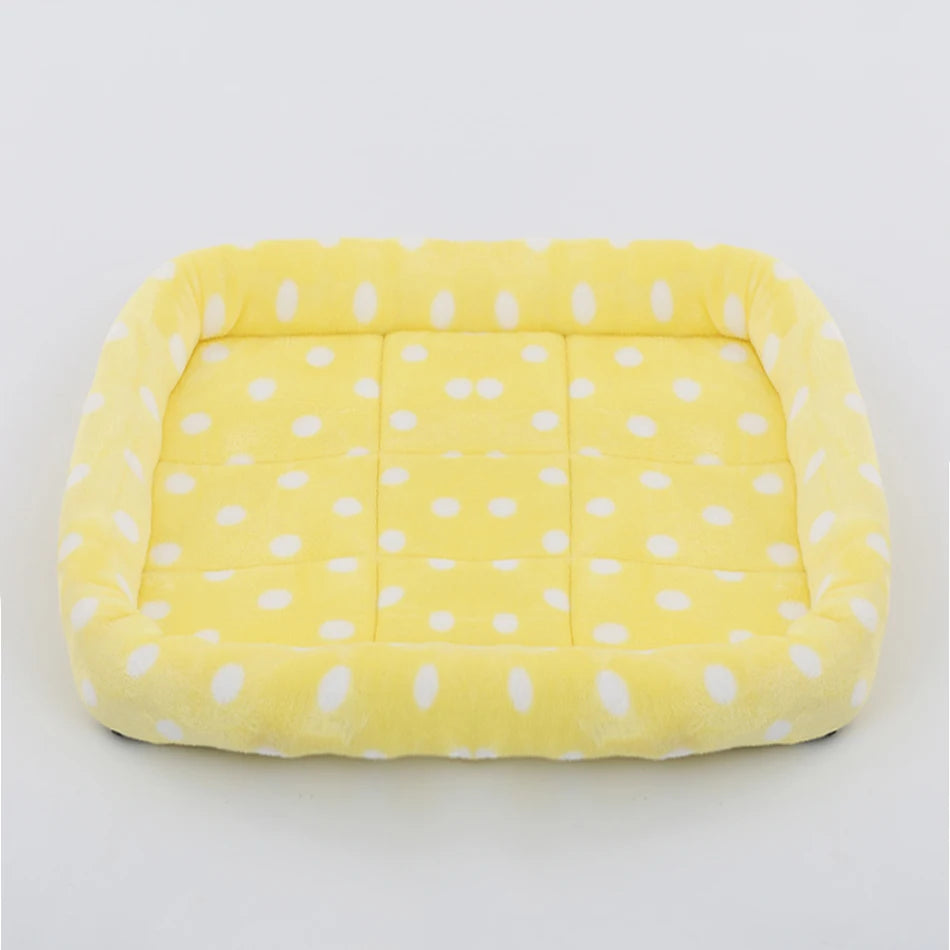 Soft Plush Square Pet Bed – Cozy Cushion for Cats & Dogs