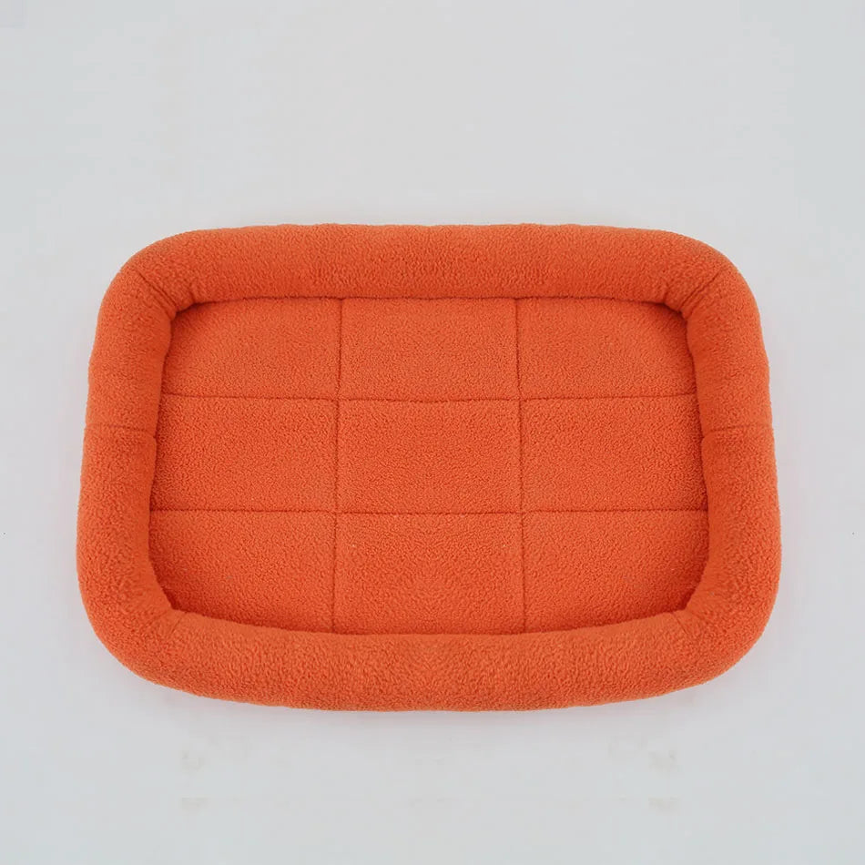 Soft Plush Square Pet Bed – Cozy Cushion for Cats & Dogs