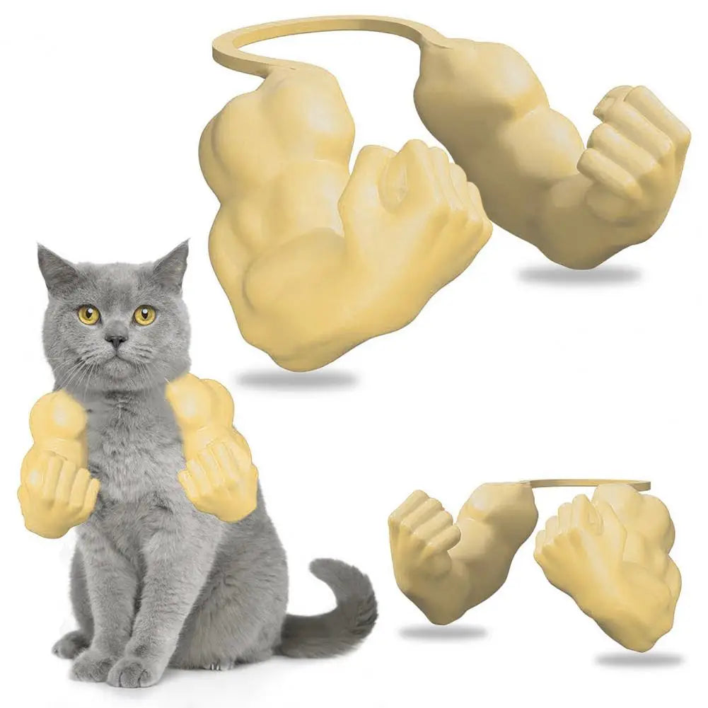 3D Printed Cat Muscle Arm – Funny Halloween Costume Accessory for Pets