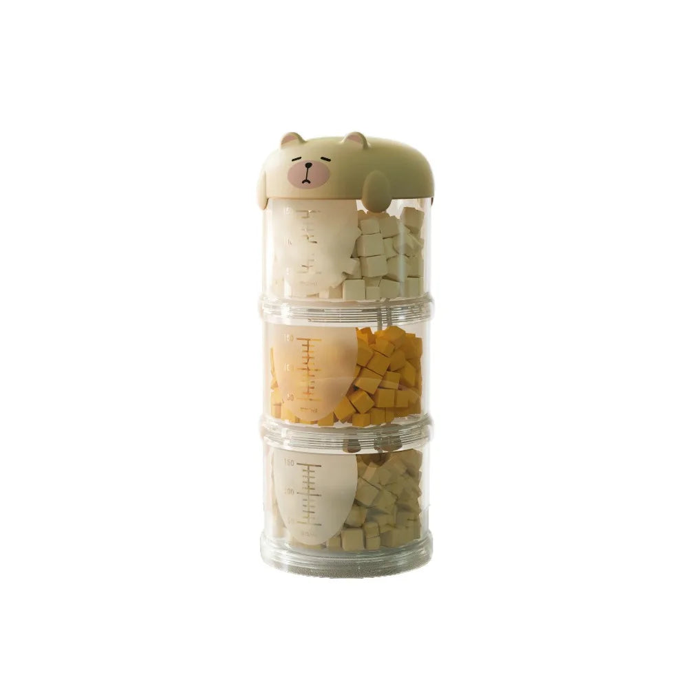 Cute Multi-Layer Pet Food Storage Box – Sealed & Moisture-Proof