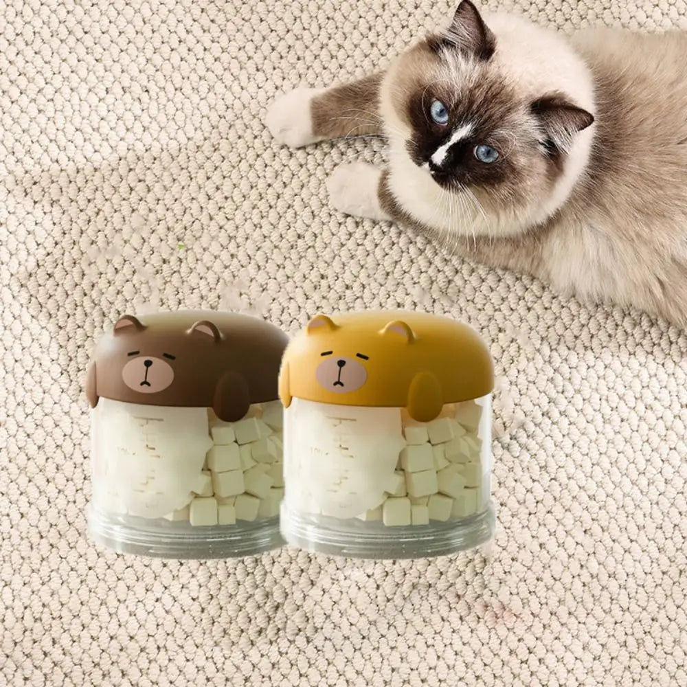 Cute Multi-Layer Pet Food Storage Box – Sealed & Moisture-Proof