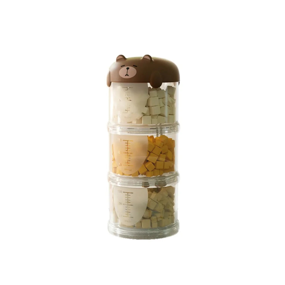 Cute Multi-Layer Pet Food Storage Box – Sealed & Moisture-Proof