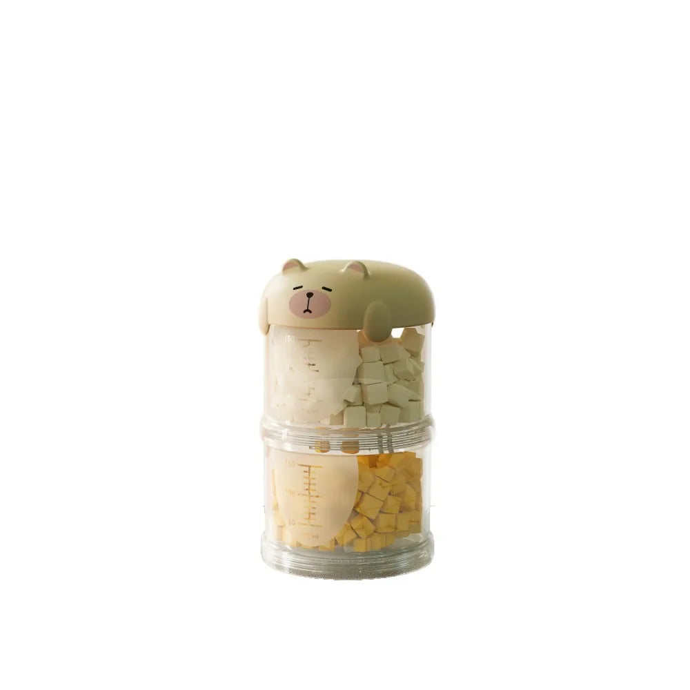 Cute Multi-Layer Pet Food Storage Box – Sealed & Moisture-Proof
