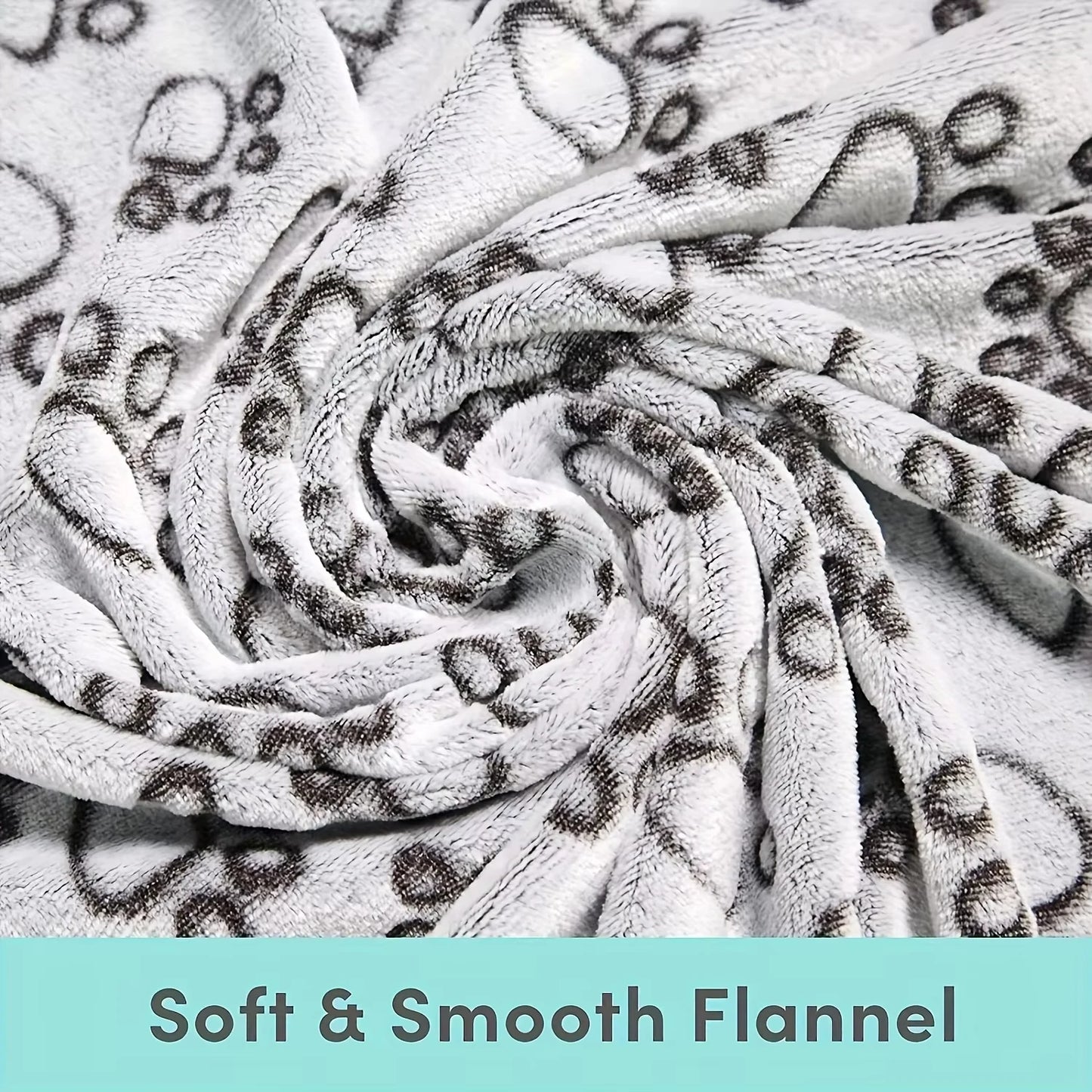 Soft Fluffy Pet Blanket – Warm, Comfortable & Cute Cartoon Design for Cats & Dogs