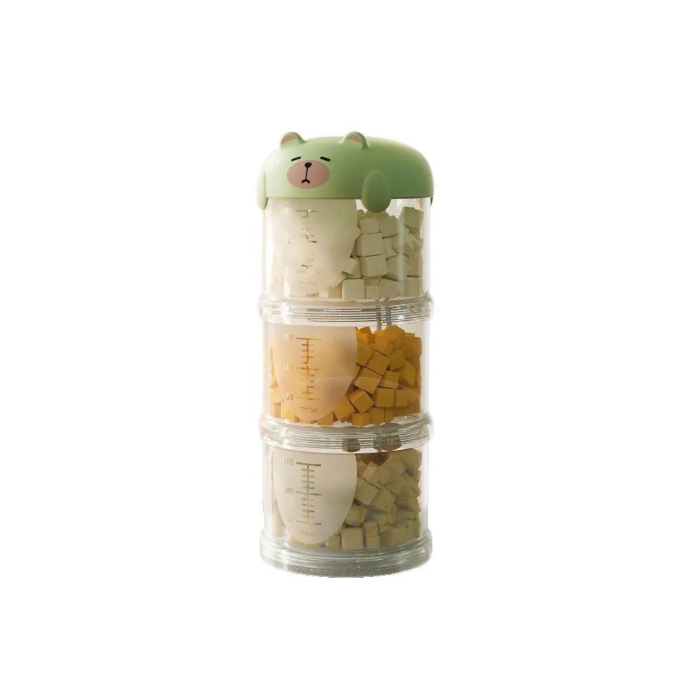Cute Multi-Layer Pet Food Storage Box – Sealed & Moisture-Proof