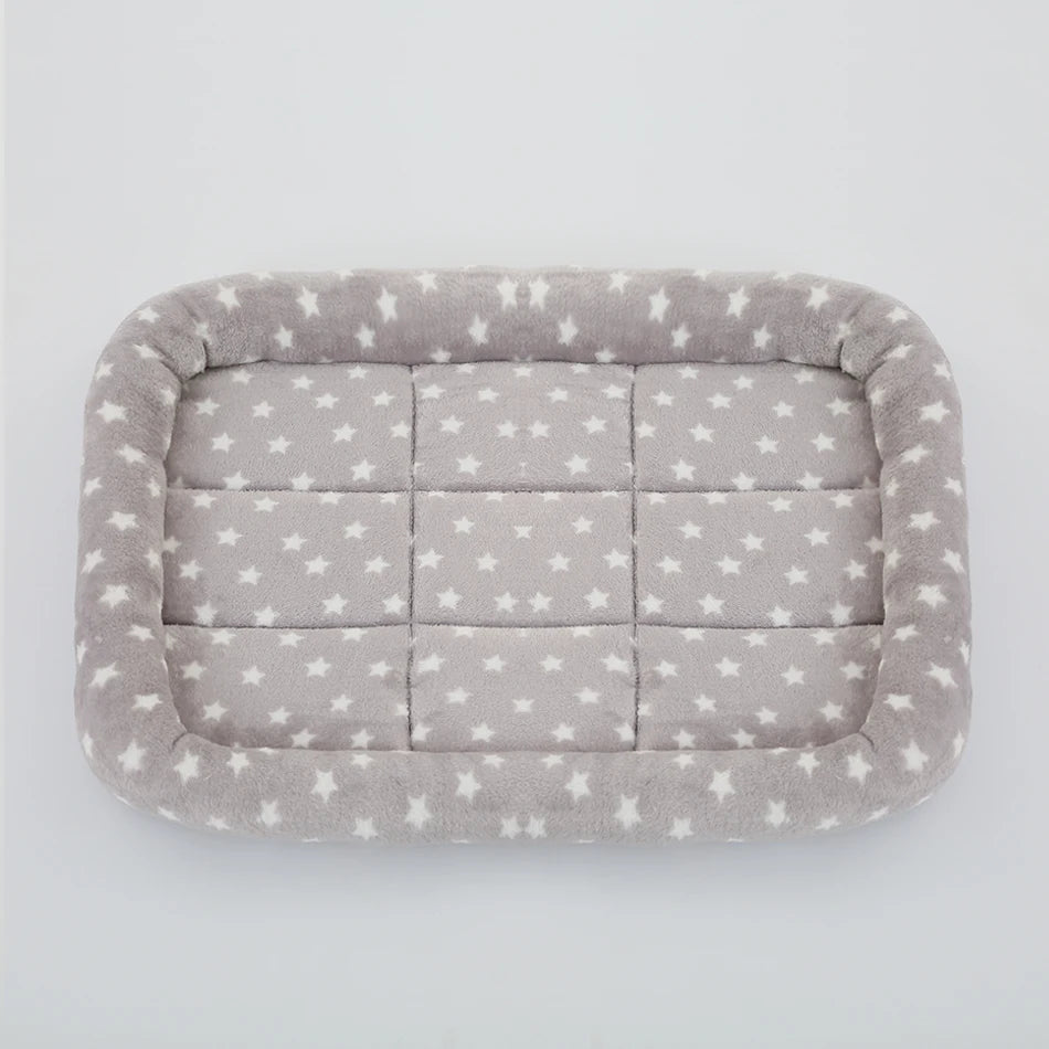 Soft Plush Square Pet Bed – Cozy Cushion for Cats & Dogs