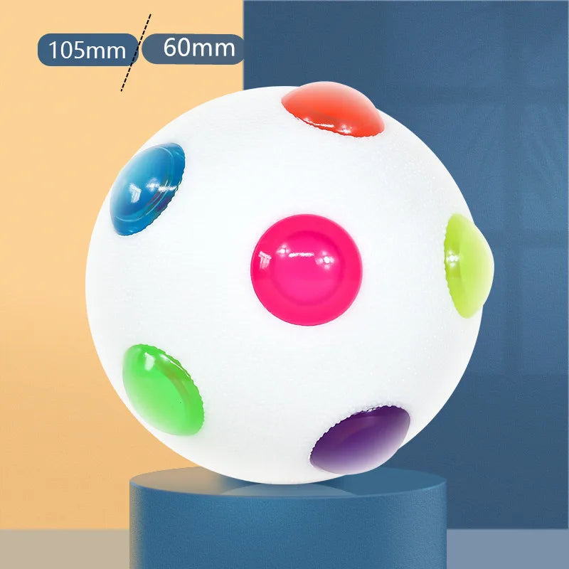 Glowing Pet Bouncy Ball – Disco Glitter Toy for Cats & Dogs
