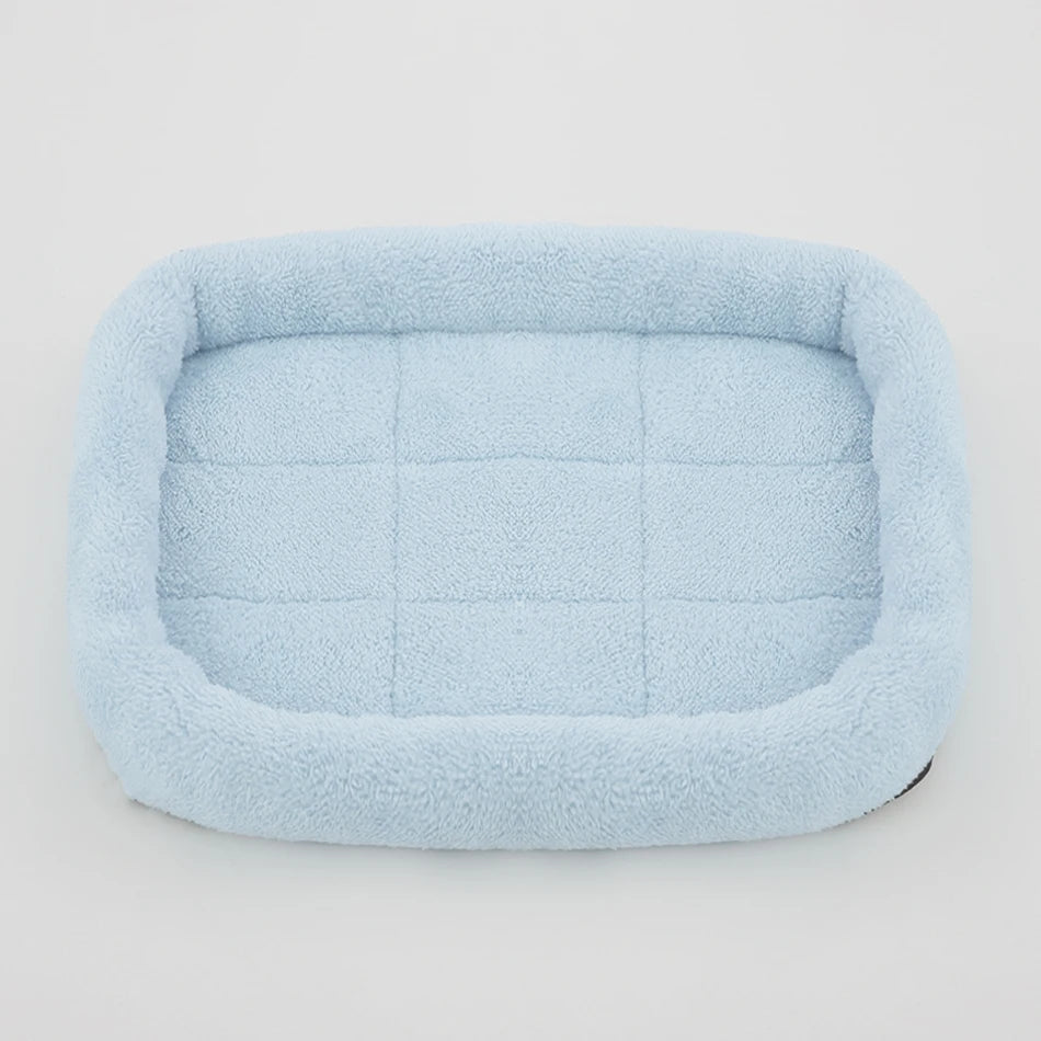 Soft Plush Square Pet Bed – Cozy Cushion for Cats & Dogs