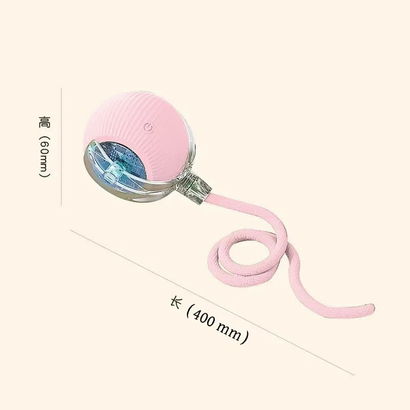 Interactive Cat Toys Ball Auto Electric Rolling Ball Toys Supplies for Cats/Kitty Pets Smart Automatic Teaser USB Rechargeable