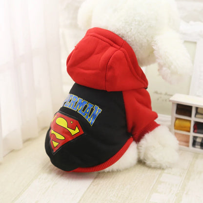 Winter Warm Pet Jacket with Hoodie – Thick Coat for Small Dogs