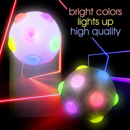 Glowing Pet Bouncy Ball – Disco Glitter Toy for Cats & Dogs
