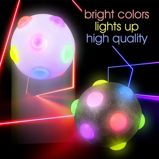 Glowing Pet Bouncy Ball – Disco Glitter Toy for Cats & Dogs