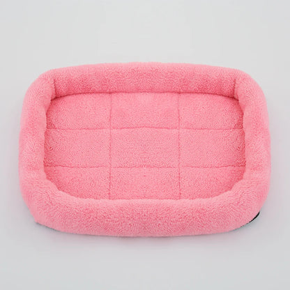 Soft Plush Square Pet Bed – Cozy Cushion for Cats & Dogs