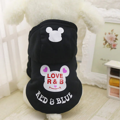 Winter Warm Pet Jacket with Hoodie – Thick Coat for Small Dogs