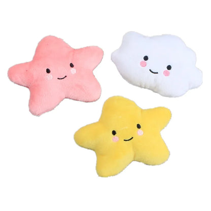 Plush Squeaky Dog Toy – Soft, Bite-Resistant Chew for Puppies & Training, Fun Fruit & Bone Designs