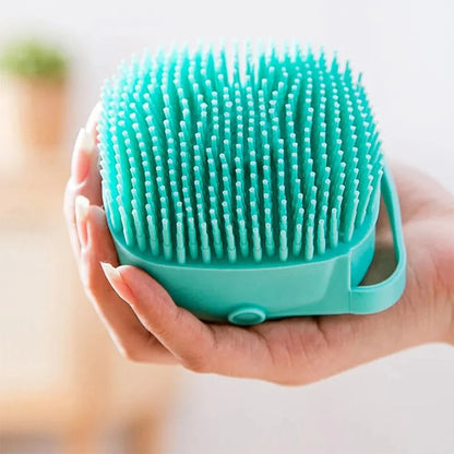 Soft Silicone Pet Bathing Brush & Massager – Grooming Tool for Cats & Dogs