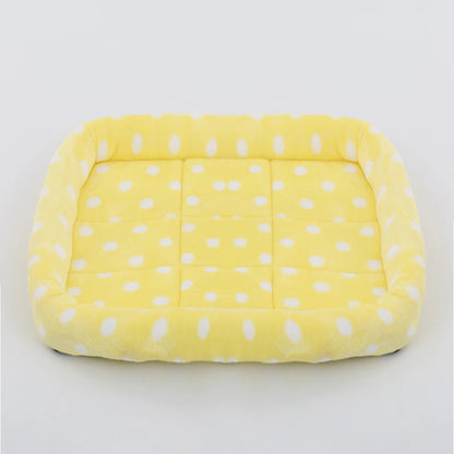 Soft Plush Square Pet Bed – Cozy Cushion for Cats & Dogs