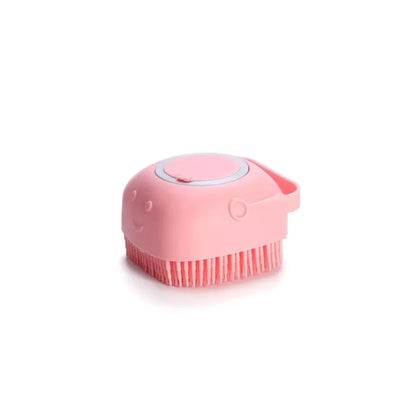 Soft Silicone Pet Bathing Brush & Massager – Grooming Tool for Cats & Dogs