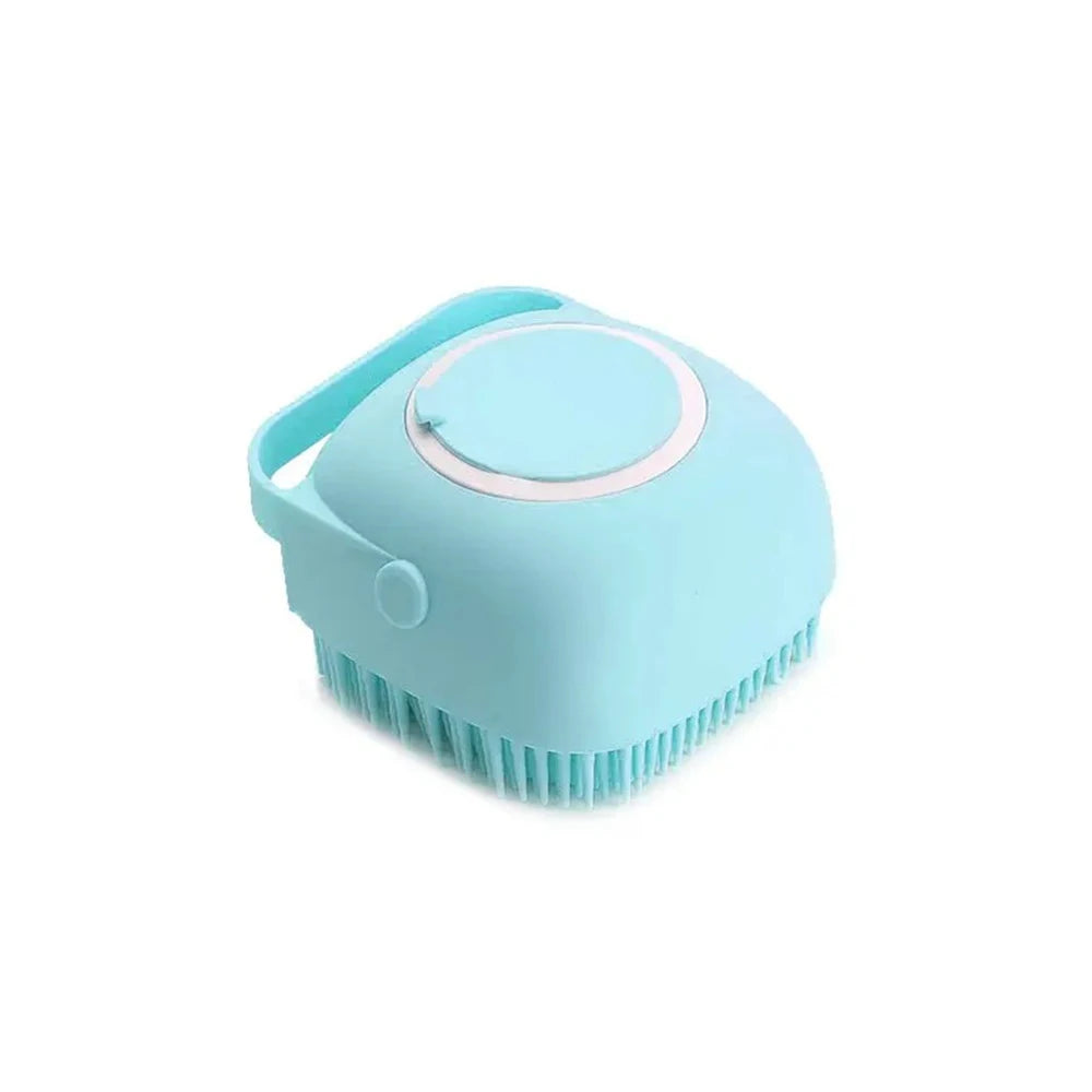 Soft Silicone Pet Bathing Brush & Massager – Grooming Tool for Cats & Dogs