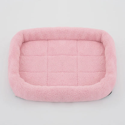 Soft Plush Square Pet Bed – Cozy Cushion for Cats & Dogs