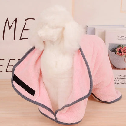 Super Absorbent Pet Bathrobe – Quick-Drying Towel with Full-Body Coverage for Cats & Dogs