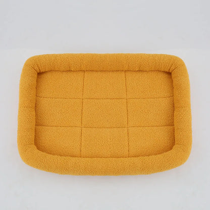 Soft Plush Square Pet Bed – Cozy Cushion for Cats & Dogs