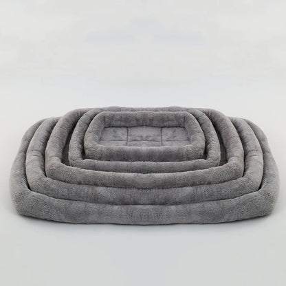 Soft Plush Square Pet Bed – Cozy Cushion for Cats & Dogs