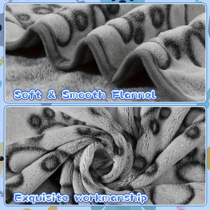 Soft Fluffy Pet Blanket – Warm, Comfortable & Cute Cartoon Design for Cats & Dogs