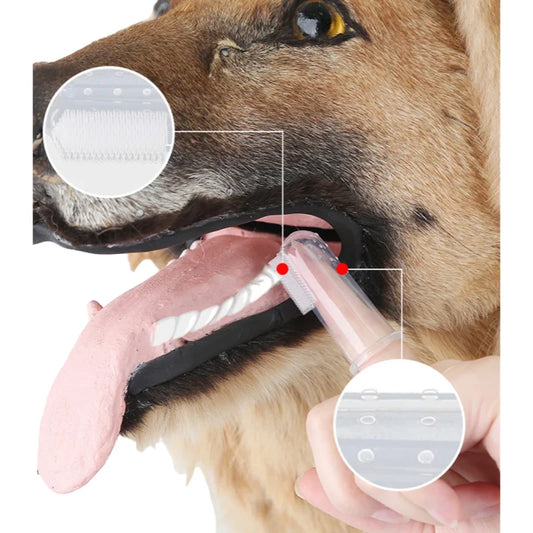 Pet Silicone Finger Toothbrush – Easy Teeth & Oral Cleaning Tool for Cats & Dogs