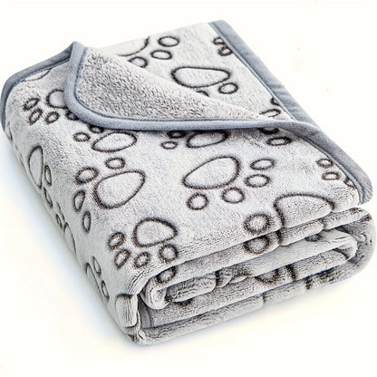 Soft Fluffy Pet Blanket – Warm, Comfortable & Cute Cartoon Design for Cats & Dogs