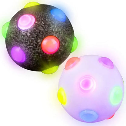Glowing Pet Bouncy Ball – Disco Glitter Toy for Cats & Dogs