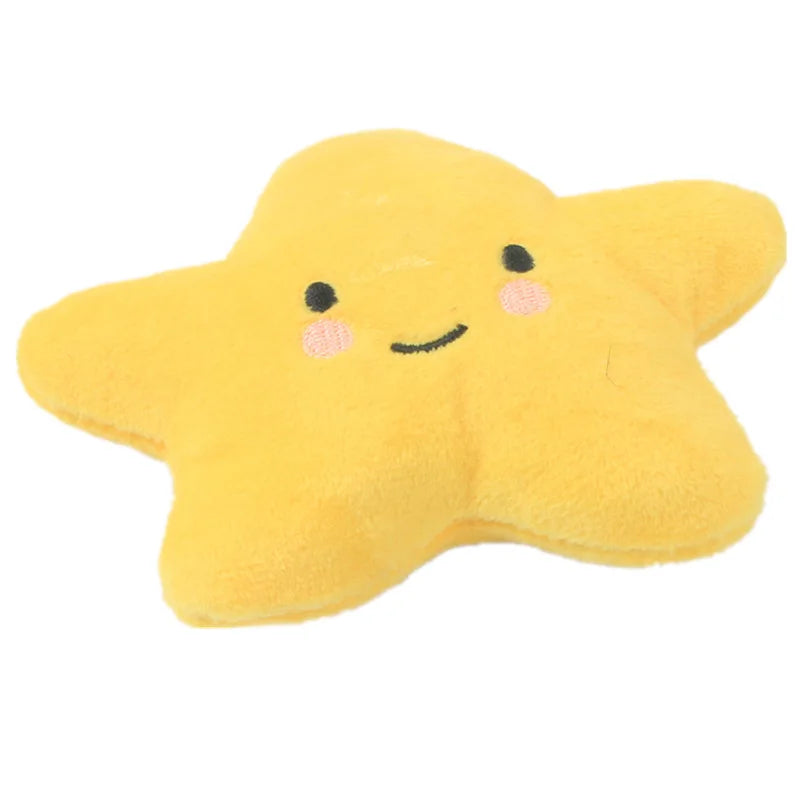 Plush Squeaky Dog Toy – Soft, Bite-Resistant Chew for Puppies & Training, Fun Fruit & Bone Designs