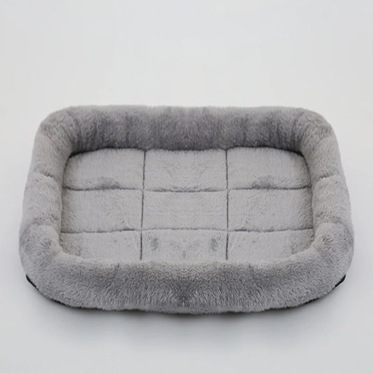 Soft Plush Square Pet Bed – Cozy Cushion for Cats & Dogs