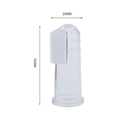 Pet Silicone Finger Toothbrush – Easy Teeth & Oral Cleaning Tool for Cats & Dogs