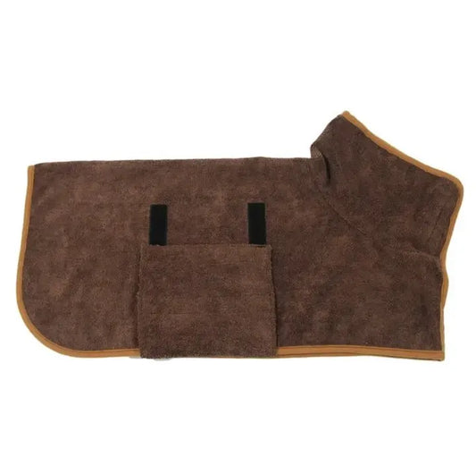 Super Absorbent Pet Bathrobe – Quick-Drying Towel with Full-Body Coverage for Cats & Dogs
