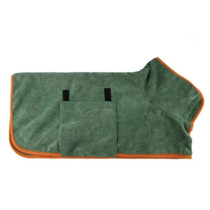 Super Absorbent Pet Bathrobe – Quick-Drying Towel with Full-Body Coverage for Cats & Dogs