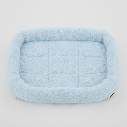 Soft Plush Square Pet Bed – Cozy Cushion for Cats & Dogs