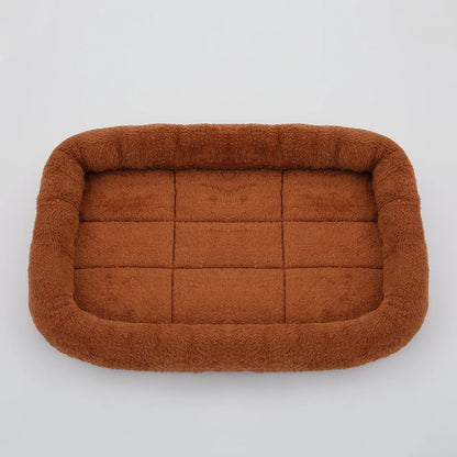 Soft Plush Square Pet Bed – Cozy Cushion for Cats & Dogs