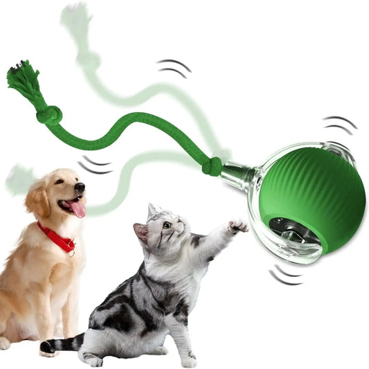 Interactive Cat Toys Ball Auto Electric Rolling Ball Toys Supplies for Cats/Kitty Pets Smart Automatic Teaser USB Rechargeable