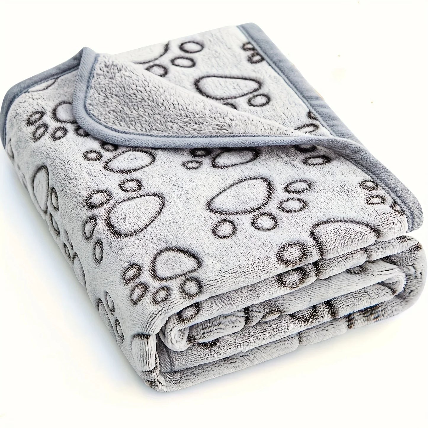 Soft Fluffy Pet Blanket – Warm, Comfortable & Cute Cartoon Design for Cats & Dogs