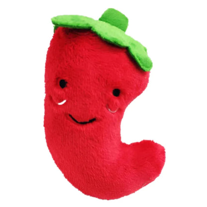 Plush Squeaky Dog Toy – Soft, Bite-Resistant Chew for Puppies & Training, Fun Fruit & Bone Designs