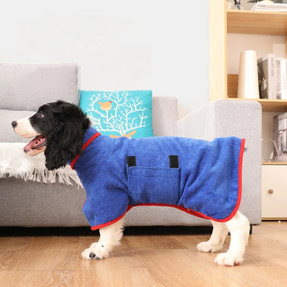 Super Absorbent Pet Bathrobe – Quick-Drying Towel with Full-Body Coverage for Cats & Dogs